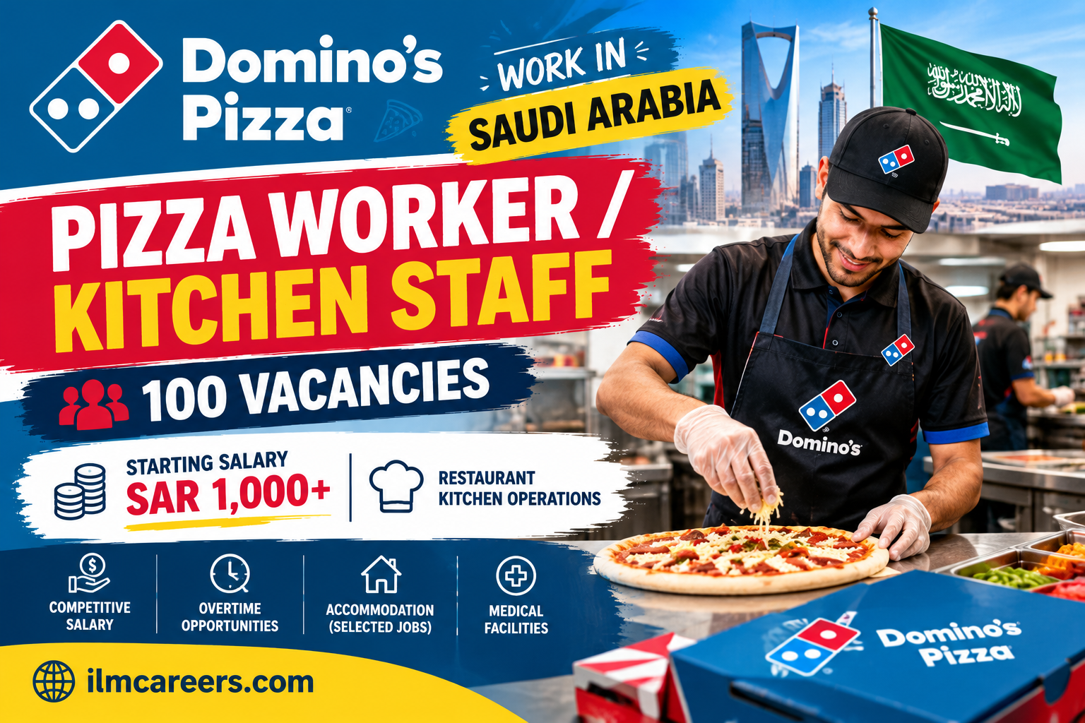 Job Opportunities in Saudi Arabia for Domino’s Pizza Apply Now